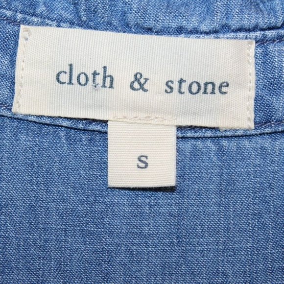 Cloth & Stone Tunic Chambray Shirt Dress HW7711 - Picture 4 of 7